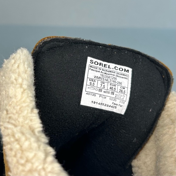 Sorel Size 9.5 Women's Tan & Black Waterproof Winter Boots - Picture 11 of 11